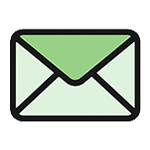 Ein Icon, welches einen stilisierten Brief darstellt.