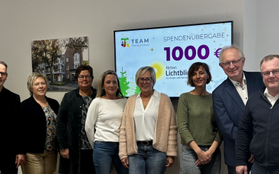 Spendenübergabe an die Aktion Lichtblicke