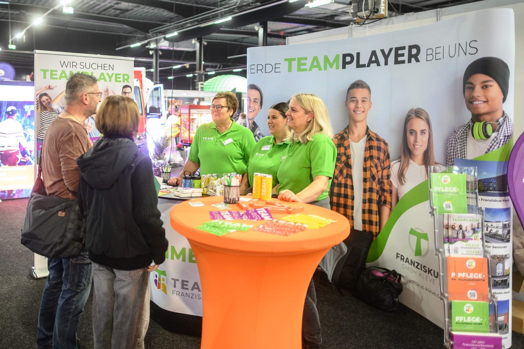 Karrierechance Kalkar Messestand auf der Jobmesse in Kalkar